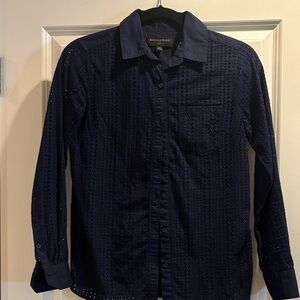 Banana Republic Midnight Blue Textured Shirt